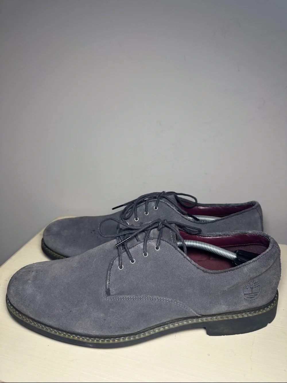 Timberland Naples trail Men's Charcoal Gray Suede Oxford Derby Shoes